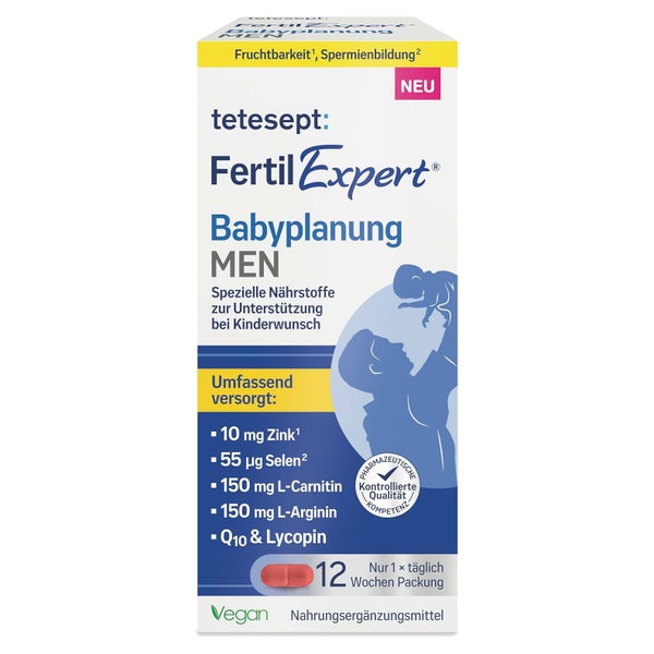 tetesept Fertil Expert Babyplanung MEN | 12 Wochen Packung 92,4 g