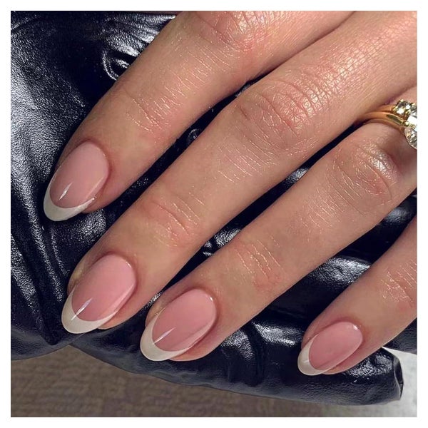 Nagelspitze mandelförmig kurz French Tips zum Aufkleben Rosa 1 St