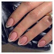 Nagelspitze mandelförmig kurz French Tips zum Aufkleben Rosa 1 St