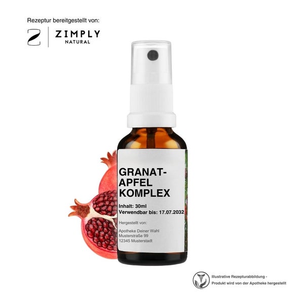 Zimply Natural GRANATAPFEL KOMPLEX - Pflanzbasierte Rezeptur 30 ml