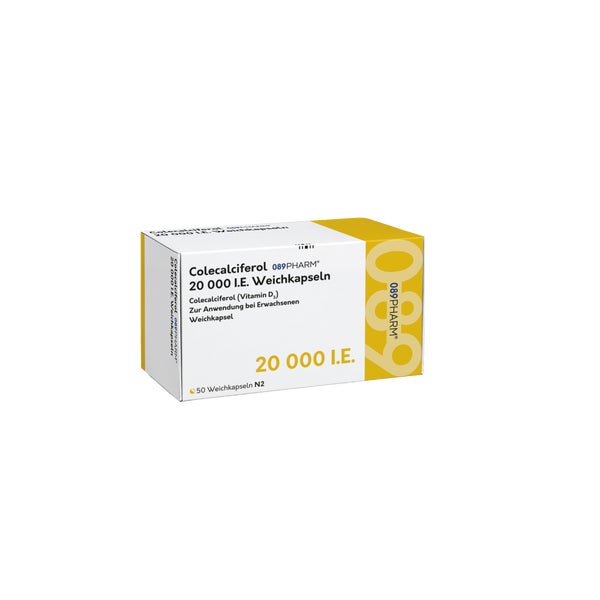 Colecalciferol 089pharm 20.000 I.E. Weic 50 St