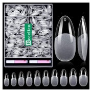 Nageltips 500 Stück Soft Gel Full Cover Prebuff Set Kleber M 1 St