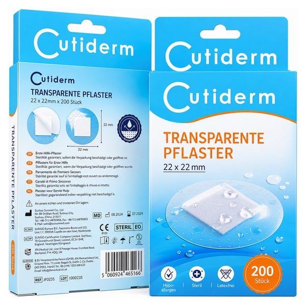 Cutiderm runde Fleckenpflaster transparent 22 x 22 200 St