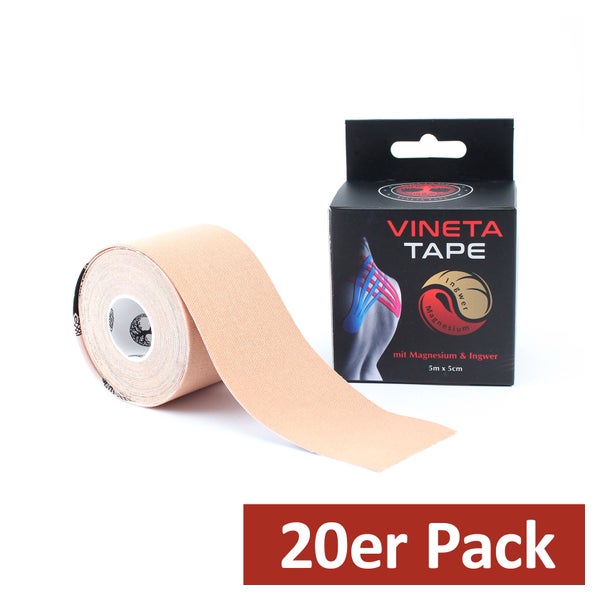 VINETAMED - Vineta Tape Magnesium-Ingwer/haut 20 St