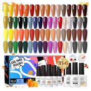 Nagellack UV Gellack Set 39PCS Braun Nude Schwarz Rot Weiß E 1 St