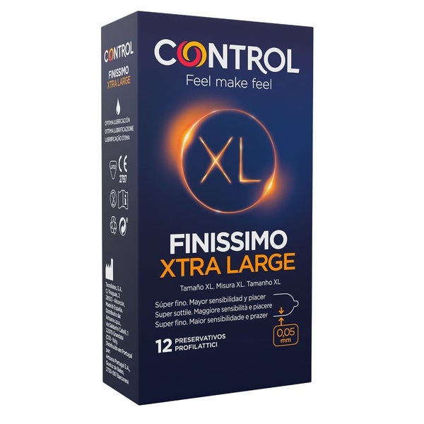 Finissimo Xtra Large – 12 ultradünne XXL Kondome, 0,057mm (12 Kondome) 12 St