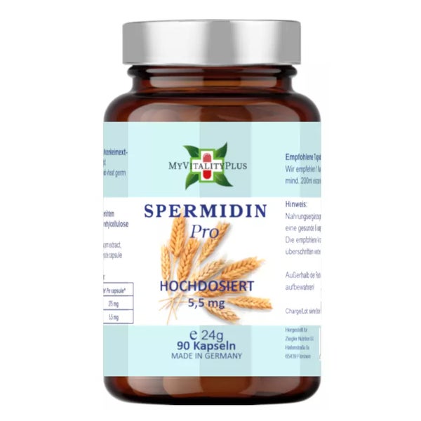 Spermidin Pro | MyVitalityPlus |5,5mg | 90 Kapseln 90 St