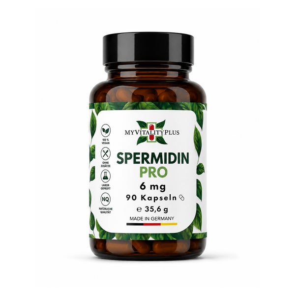 Spermidin Pro | MyVitalityPlus |6mg | Hochdosiert | 90 St