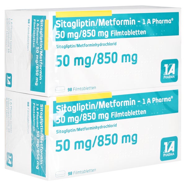 SITAGLIPTIN/Metformin-1A Pharma 50 mg/850 mg FTA 196 St