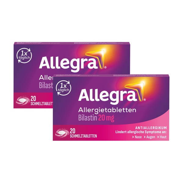 Allegra Schmelztabletten Doppelpack 2X20 St