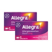 Produktabbildung: Allegra Schmelztabletten Doppelpack 2X20 St