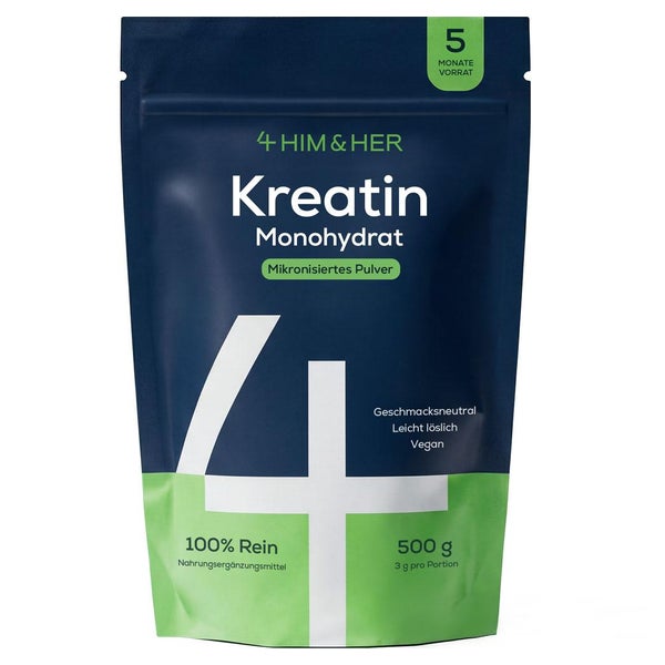 4 HIM & HER Kreatin Monohydrat 500 g