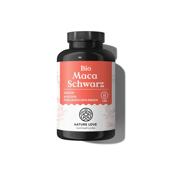 Maca Schwarz Bio 180 Kapseln Nature Love  St
