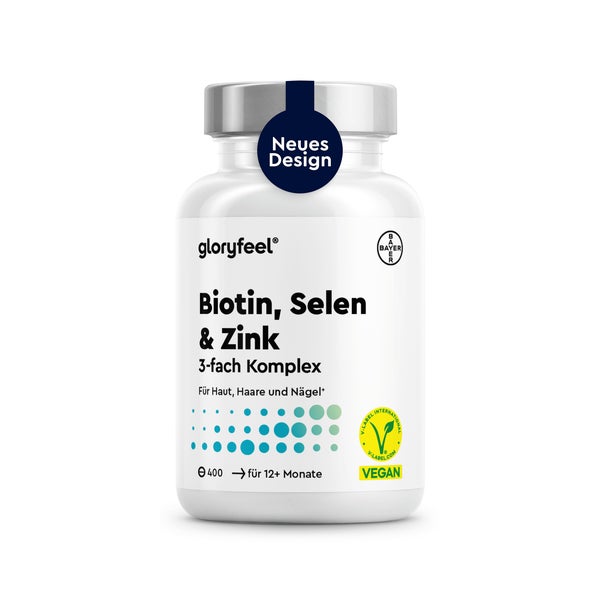 gloryfeel® Biotin + Zink + Selen 400 St
