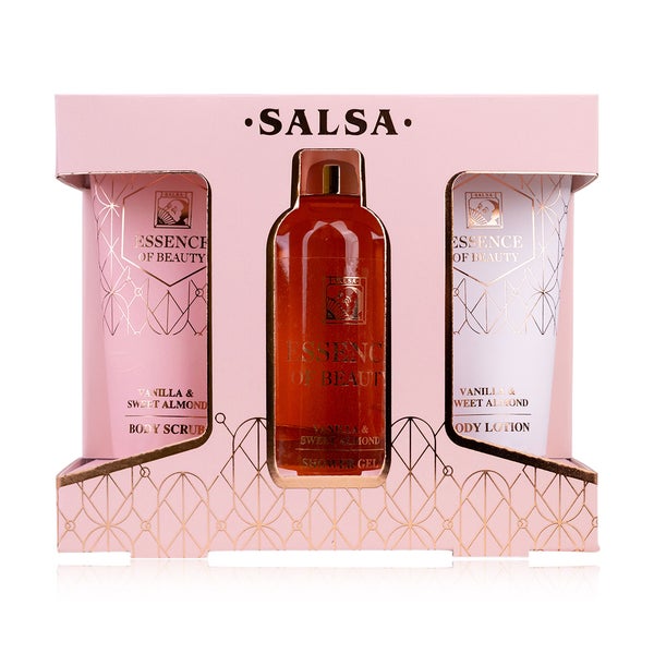 Accentra Badeset Essence of Beauty Vanilla & Sweet Almond Geschenkset 360 ml