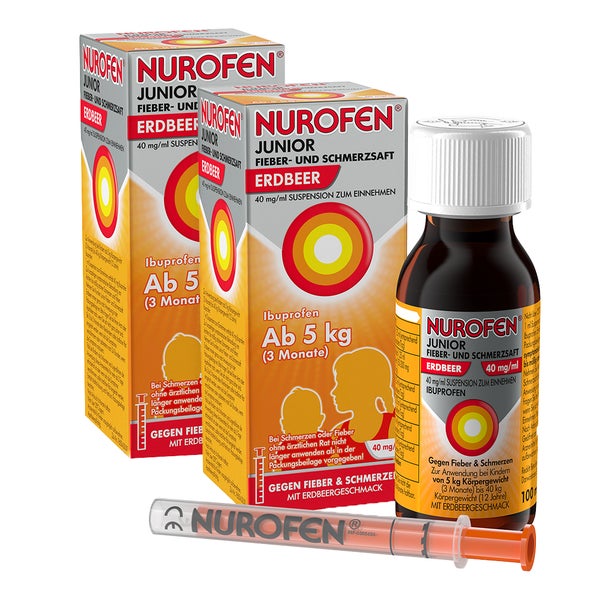 NUROFEN Junior Fieber- & Schmerzsaft Duo 2X100 ml