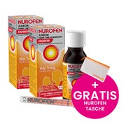 Produktabbildung: NUROFEN Junior Fieber- & Schmerzsaft Duo 2X100 ml