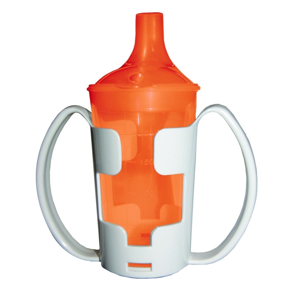 Trinkbecher mit Tee- und Breiaufsatz, Kurzes Mundstück Orange