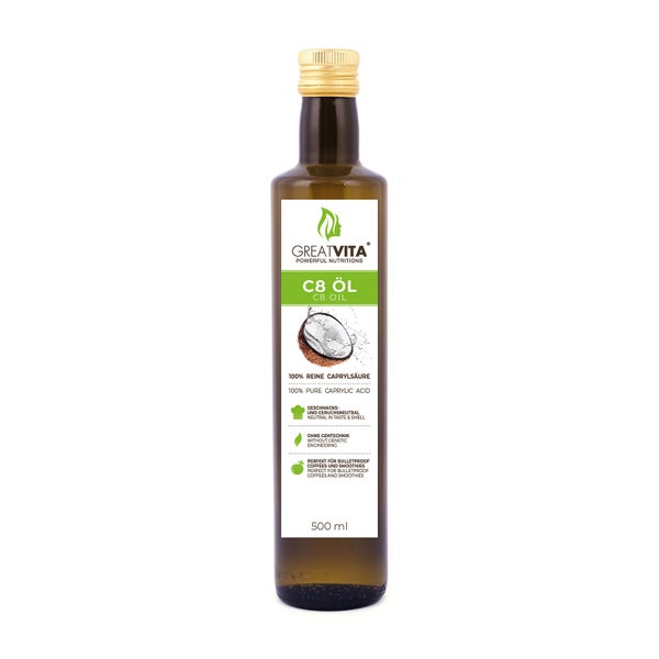 GreatVita MCT C8 Öl 500 ml