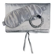 TRAVEL SET BEAUTY S Tasche, Schlafmaske & Scrunchie S aus Seide