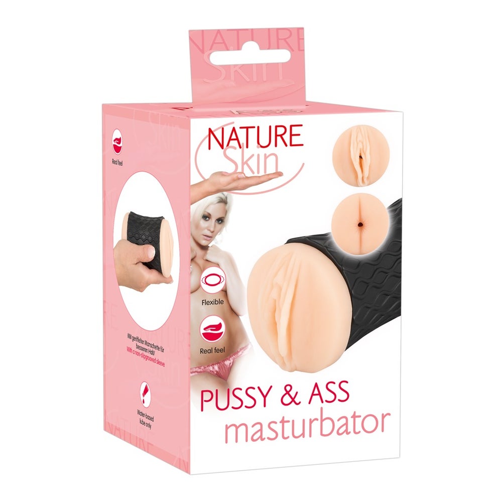 Masturbator „Pussy & Ass“ aus Nature Skin Material