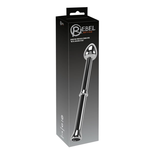 Rebel - Vibrating Prostata Stimulator: Metal Milking Stick 1 St