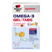 Produktabbildung: Doppelherz Omega-3 Gel-tabs Family Erdb.cit.system 120 St