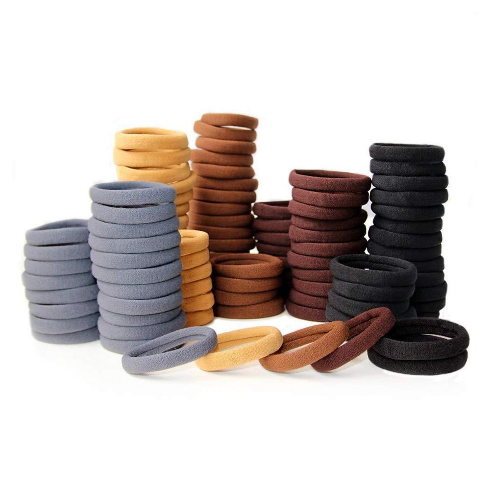 100er Pack Elastische Haargummis für Damen und Mädchen, Scru 1 St
