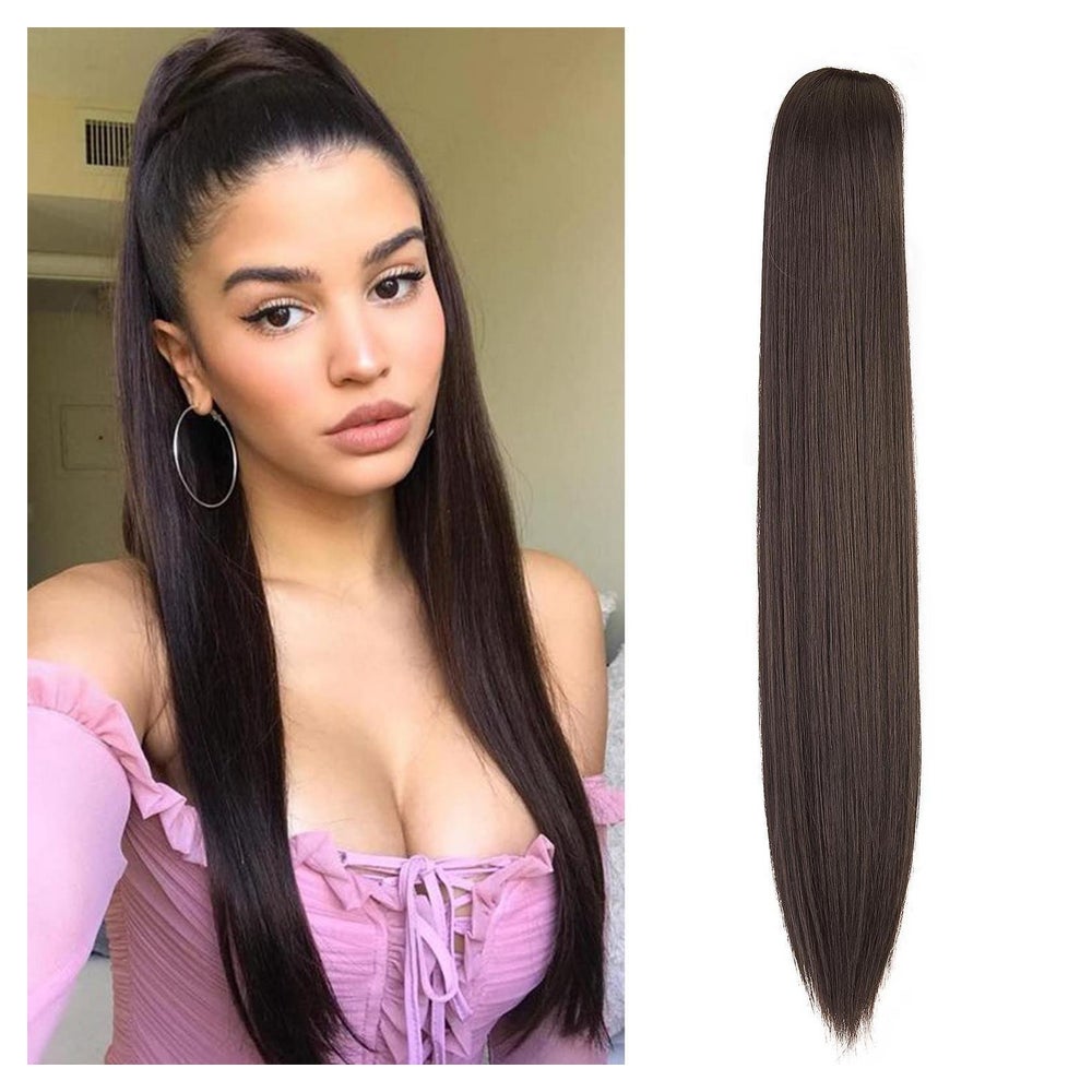 Pferdeschwanz Haarteil Clip Ponytail Echthaar 50 cm 150g Mit 1 St
