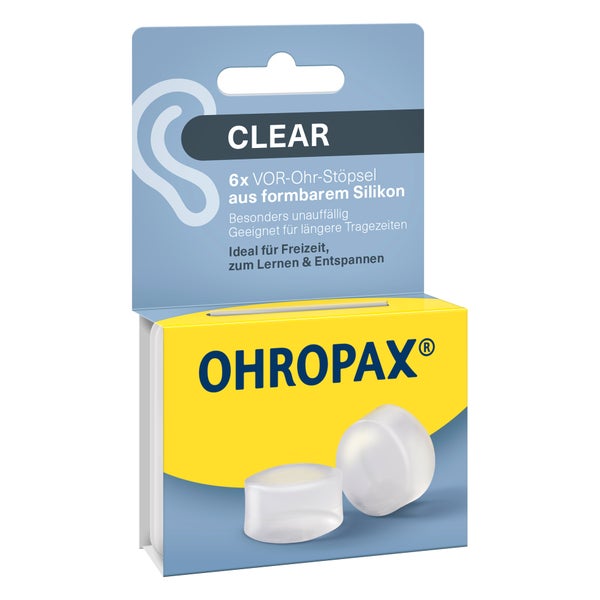 Ohropax Clear Silikon Vor-ohr Stöpsel 6 St