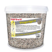 Supravit Vogelgrit  – Grit für Vögel & Geflügel – Mineralgrit mit Calcium für Wellensittiche, Papageien, Nymphensittiche, Tauben & Hühner – Verdauungshilfe & Ergänzungsfutter 2,5 kg