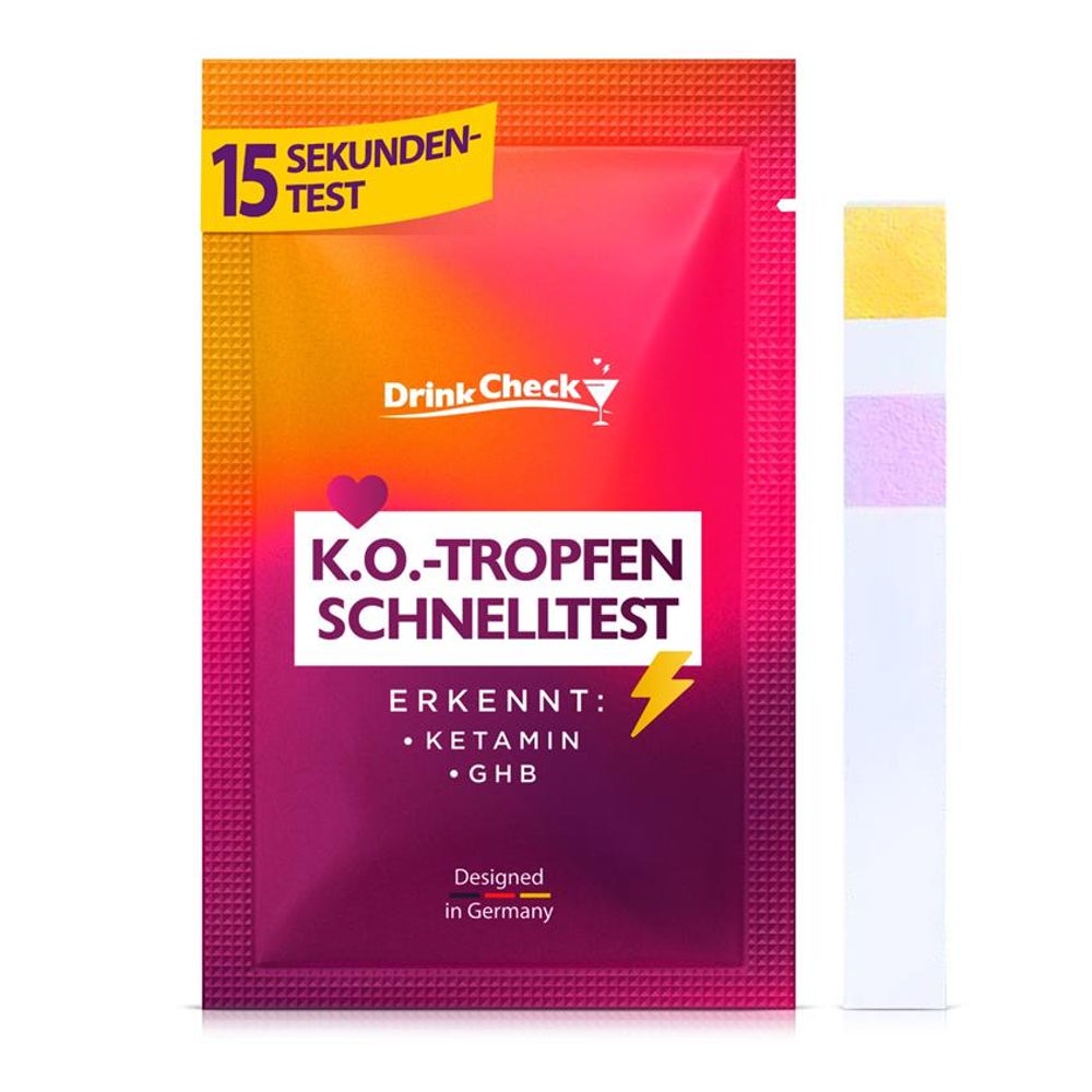 DrinkCheck K.O. Tropfen-Schnelltest für Getränke 10 St