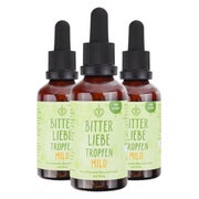 BitterLiebe Bittertropfen ohne Alkohol - 50ml nach Hildegard von Bingen - das Original aus Die Höhle der Löwen - hochdosierte Bitterstoffe Tropfen mit Bitterkräuter 3 x 50 ml