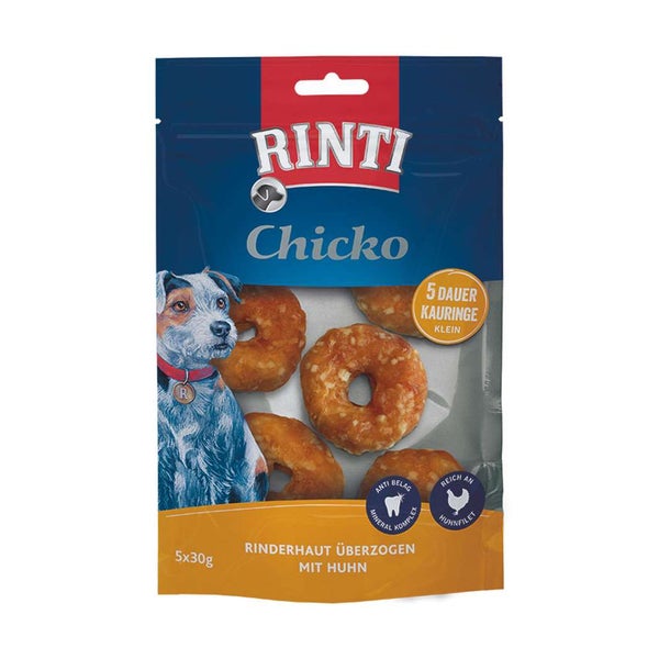 Rinti - Chicko Dauer-Kauringe klein mit Huhn (9er Pack) 1,35 kg