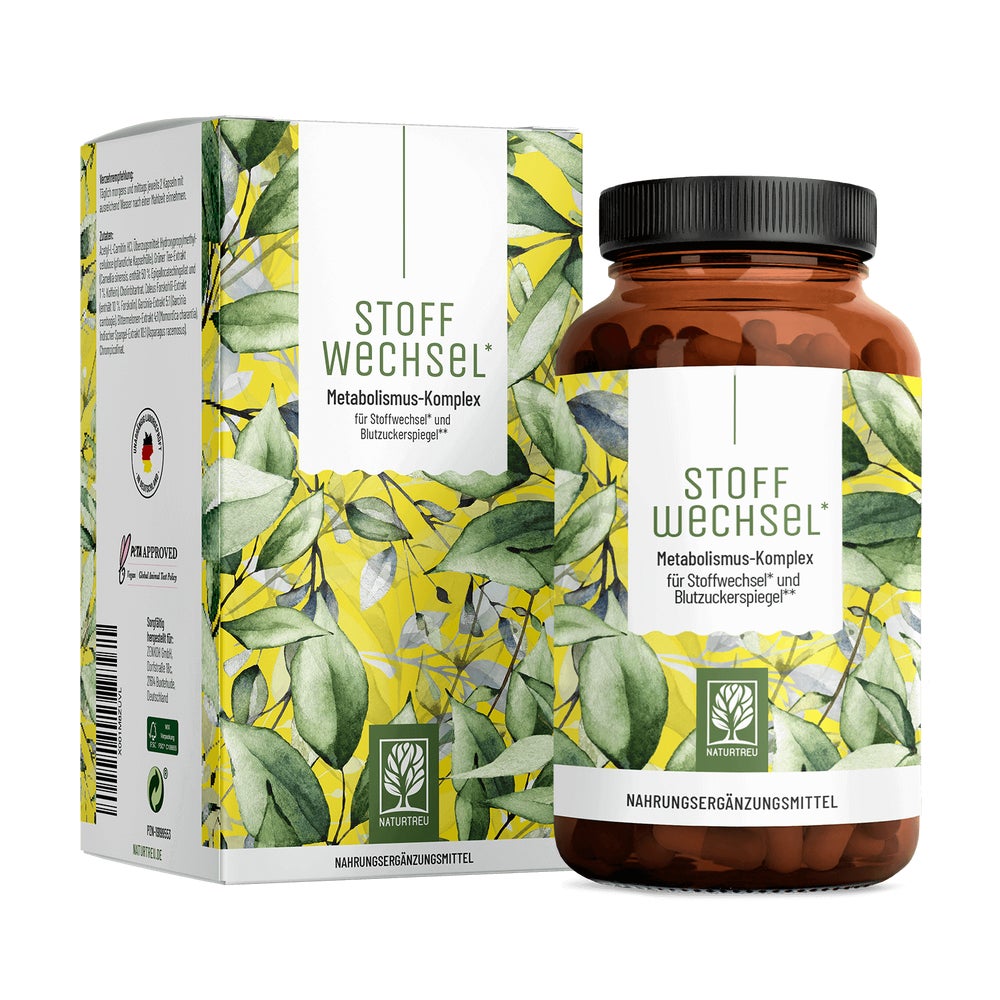 Stoffwechsel - Metabolismus-Komplex für Stoffwechsel* und Blutzuckerspiegel** 120 St