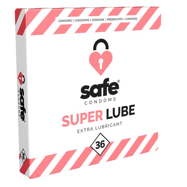 «Super Lube» extra feuchte Kondome mit anatomischer Form (36 Kondome) 36 St
