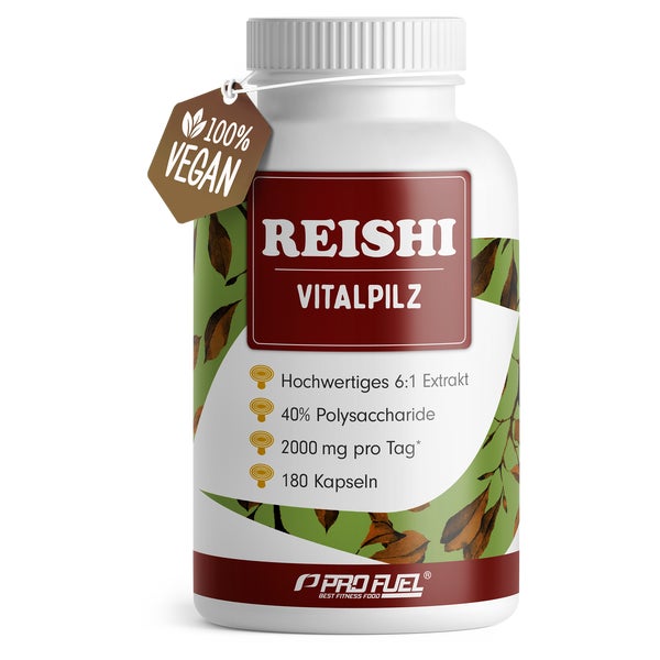 ProFuel - Reishi Kapseln 180x 2000mg Ganoderma-Extrakt 180 St