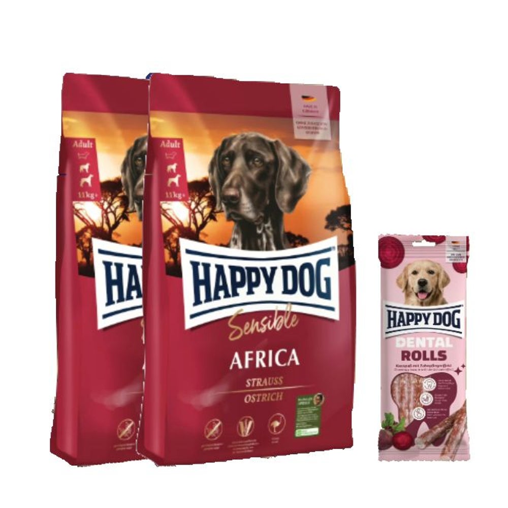 Sensible Africa Doppelpack + Dental Snacks Dental Rolls 25,1 kg