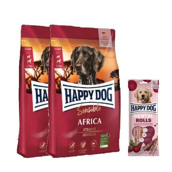 Sensible Africa Doppelpack + Dental Snacks Dental Rolls 25,1 kg