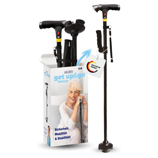 DR-HO'S Get Up & Go Gehstock - Schwarz 1 St
