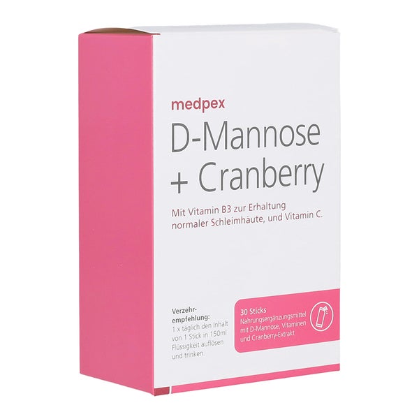 medpex D-Mannose + Cranberry 30X2,2 g