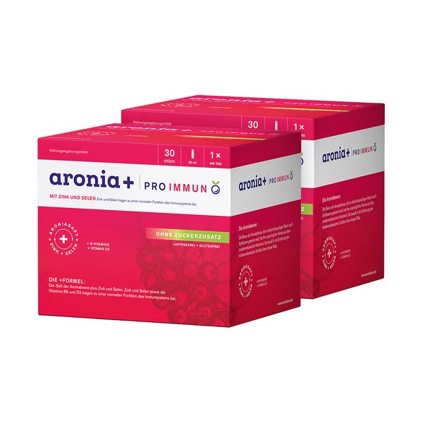 Aronia+ PRO Immun Trinkampullen 2-Pack 2X30 St