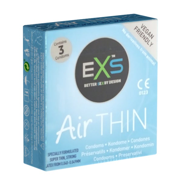 «Air Thin» extradünne Kondome für ein Gefühl wie ohne Kondom (3 Kondome) 3 St