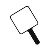 UNIQ Mini-Handspiegel - Schwarz