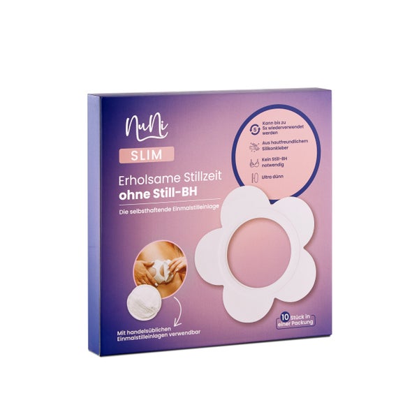 NuNi SLIM, ultradünne, selbstklebende Einmalstilleinlage 1 Set