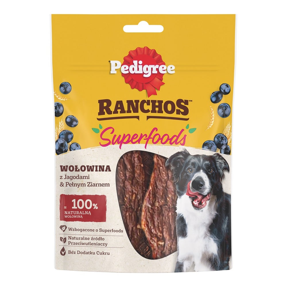 PEDIGREE Ranchos Superfoods mit Rindfleisch, Blaubeeren und Vollkorn 0,07 kg