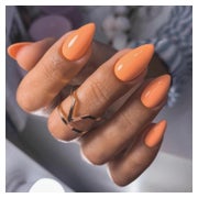 Acrylnägel PressOn Fingernägel FullCover Mandel 30 Orange 1 St