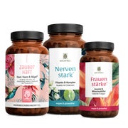Produktabbildung: Alltagsheldin Paket: Beauty Vitamine, B-Vitamine & Mönchspfeffer + Inositol in einem veganen Bundle - ZAUBERHAFT, NERVENSTARK & FRAUENSTÄRKE - NATURTREU® g