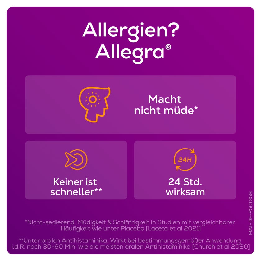 Allegra Allergietabletten 20 mg Tablette 50 St