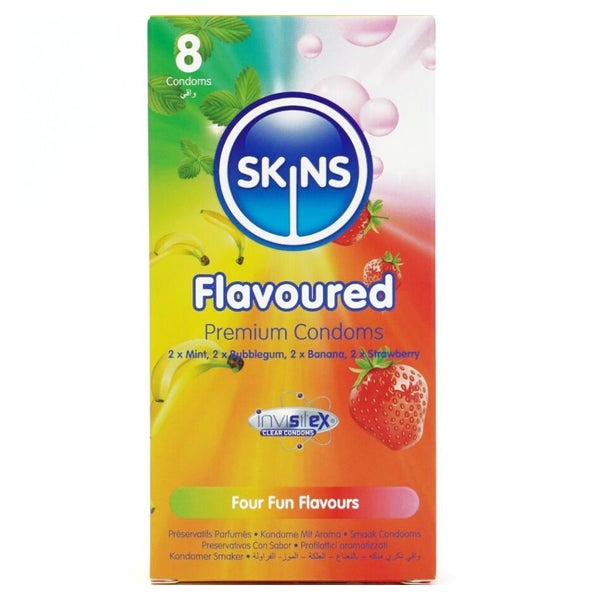 «Flavoured» Fun Flavours Aroma-Mix, Kondome ohne Latexgeruch (12 Kondome) 8 St